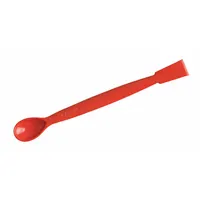 Spatula: Double Ended Spatula & Spoon, Non-Sterile, Polyamide, 7 1/8 in Overall Lg, Uncoated, Red (MPN 391925-0003)