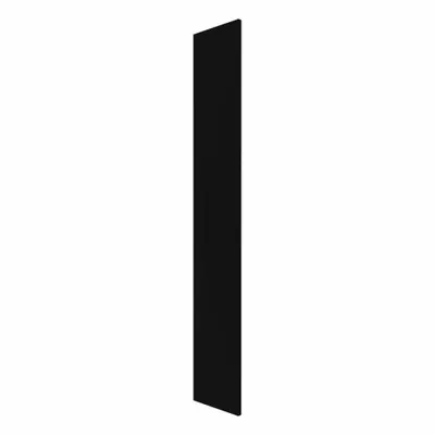 HADRIAN Pilaster: Solid Plastic HDPE, Plastic, Black, 80 1/2 in Ht, 3 in Wd - Pilasters for Bathroom Partitions