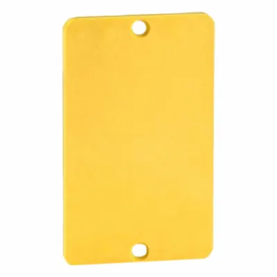 LEVITON Coverplate: Portable Outlet Box Cover, Outlet Boxes, 1 Gangs, Yellow - Portable Power Outlet Box Covers