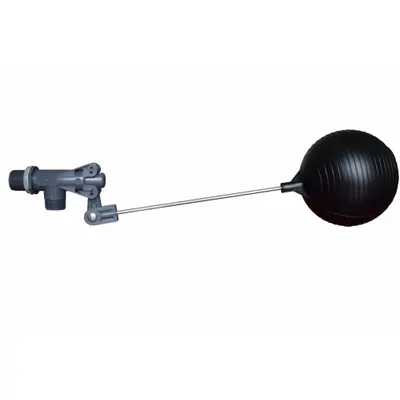 KERICK Float Valve Assembly: For Water Media, Angle Valve Body, Cylindrical, Bulkhead - Food Grade & Sanitary Float Valve Assemblies