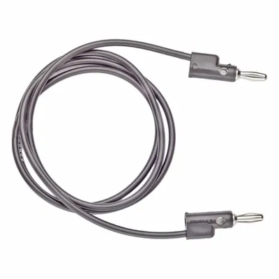 POMONA Test Leads: Black Electrical Current Color, Stacking Banana Plug, 36 in Lg - Test Leads with Probes