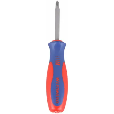 WESTWARD Multi-Bit Screwdriver: Phillips/Slotted Tip, 1/4 in/#2 Tip Size, 2 Tips - General Purpose Multi-Bit Screwdrivers