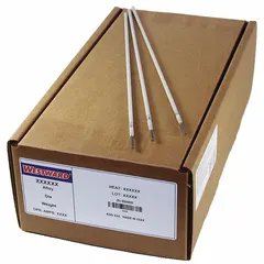 Carbon steel E6011 stick electrode for all-position welding with AC power. Provides deep penetration and is suited for general fabrication, repair, and maintenance on carbon steel, including on dirty or rusty materials. As welded tensile strength of 60 ksi and yield strength of 48 ksi.