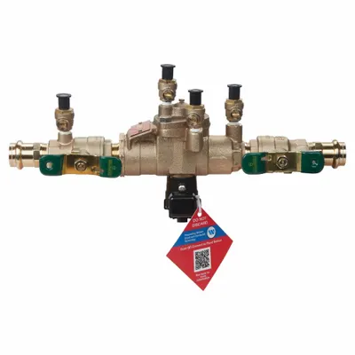 Watts Single access cover and modular check construction for the ease of maintenance: LF009 - Watts RPZ Backflow Preventers