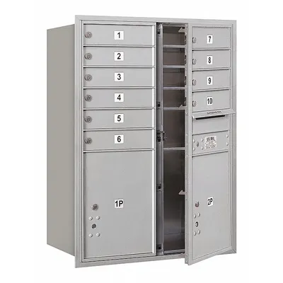 SALSBURY INDUSTRIES Mailbox: 4C, 12 Doors, Horizontal, 41 3/8 in H x 31 1/8 in W x 16 1/2 in D - Multi-Unit Mailboxes
