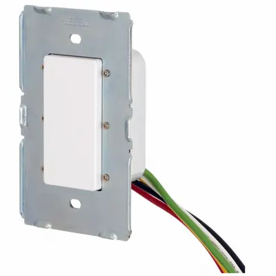 HUBBELL Wall Switch: Touch Switch, 3-Way, Maintained, White, 120/277V AC - Tap Touch Wall Switches