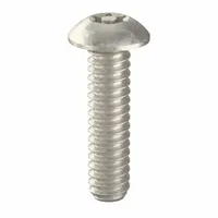 #10-24 thread, 3/4 in length, stainless steel, plain finish, button head tamper-resistant machine screw with T25 drive. Supplied in a 50-piece pack. Used for securing panels, equipment enclosures, and public fixtures where a tamper-resistant fastening solution is required