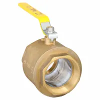 APOLLO Manual Two-Way Ball Valve: 4 in, Brass, Straight, FNPT x FNPT, 400 psi Max. Pressure (CWP) (MPN 94A10A01)