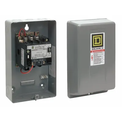 SQUARE D NEMA Magnetic Contactor: Non-Reversing, 3 Poles, NEMA Size 4, 135 A - Enclosed Non-Reversing NEMA Contactors