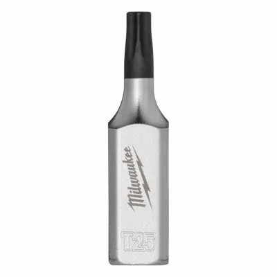 MILWAUKEE Bit Socket: 1/4 in Drive Size, Torx Tip, T25 Tip Size, 1 9/16 in Overall Lg - Security Torx Bit Sockets