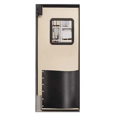 CHASE Swinging Door: Polyethylene, 1 Doors, Beige, 2 1/2 ft Door Wd, 7 ft Door Ht - Washdown Swinging Doors