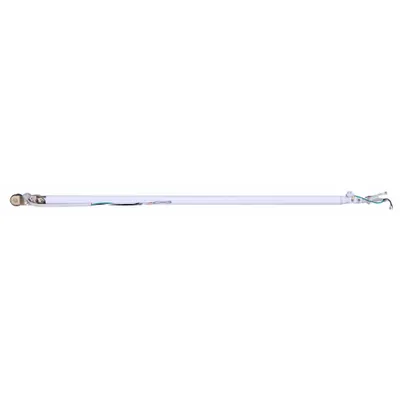 CANARM DCR36WR11 36-inch White Steel Ceiling Fan Downrod with Safety Cables - Downrods