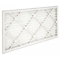 This pleated air filter is rated MERV 13 and measures 14 inches by 25 inches by 1 inch. It is constructed with synthetic media and a beverage board frame. The filter is designed for use in HVAC systems to capture airborne particles such as dust, pollen, and mold spores