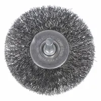 WEILER Wire Wheel Brush: Crimped Steel, 2" Dia x 3/4" Wd, 1/4" Shank, 0.012" Fill (MPN 93030)