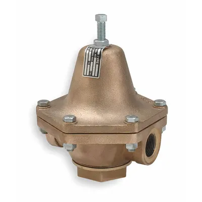 CASH VALVE Pressure Regulator: NPTF x NPTF, 1/4 in x 1/4 in, Bronze, 50 psig to 150 psig - Bronze General Purpose Pressure Regulators