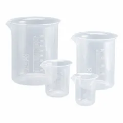 Low Form Plastic Beaker Without Handle