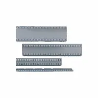 LISTA Drawer Partition: 2 in Overall Ht, For 75 mm Drawer Ht, 24 in Overall Lg, Silver, P75-36/4PC