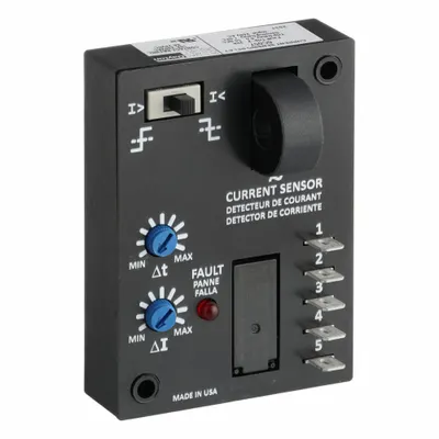 Dayton Adjustable Current Sensing Relay: Surface Mounted, 10 A Current Rating - Surface-Mounted Relays