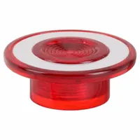 SCHNEIDER ELECTRIC Mushroom Head: 30 mm Panel Size, Illuminated, Non-Metallic, Red (MPN 9001R22)