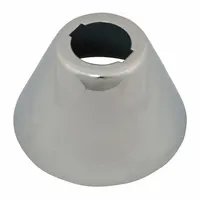 CHICAGO FAUCETS Escutcheon: For Widespread Faucets Series, Brass, Chrome Finish, 2 3/8 in Overall Wd (MPN 250-180JKCP)