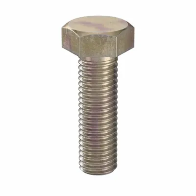 LINDSTROM Hex Head Cap Screw: Steel, Class 10.9, Zinc Yellow, M12, Metric, 40 mm lg - Class 10.9 Steel Hex Head Cap Screws