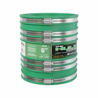 FERNCO Flexible Coupling Straight: PVC, For 6 in Pipe, 10 in Overall Lg, 6 Clamps Included (MPN HULK6)