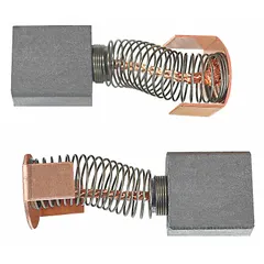 This replacement motor brush set is designed for use with Dayton models 4Z140D, 4Z143D, 4Z144D, and 4Z529D. It restores electrical contact in brushed DC motors, commonly found in industrial equipment such as conveyors, pumps, and fans where periodic brush replacement is required.