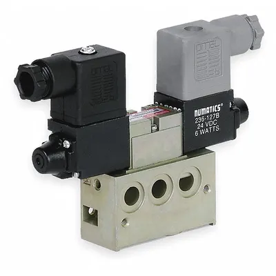NUMATICS Solenoid Air Control Valve: 24V DC, Four-Way / Three-Position, Female NPT - Numatics Mark 3 Directional Control Valves