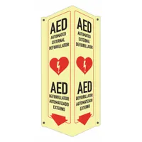 Safety Sign: Aluminum, Mounting Holes Sign Mounting, 18 in x 8 in x 3 in Nominal Sign Size (MPN LCVB-0045-GA_4x18)