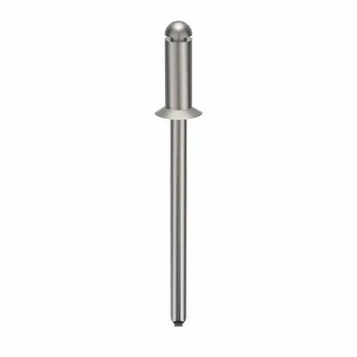 POP AVDEL Flush-Mount Blind Rivet, 0.122" dia, 1 27/67" L, Plain, 500 PK - Flush-Mount Blind Rivets