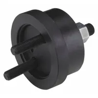 This single-piece tool is designed for installing crankshaft front seals and wear rings on Ford engines. It measures 8 inches in length and 5 1/2 inches in width, and includes a wear ring installer for precise placement during engine rebuilding or seal replacement
