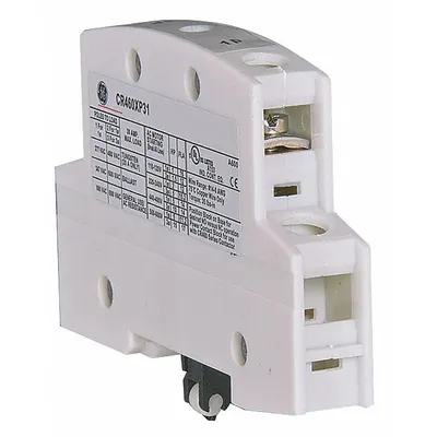 GE CR460XP31 Auxiliary Contact Block, 1NO/1NC, for CR460 Lighting Contactors - GE Auxiliary Contacts