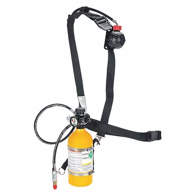 MSA Supplied Air Respirator: Gen Purpose, Compressed Air Cylinder, 70 to 90 psi - MSA Partial SAR Assemblies with Emergency Escape Cylinder