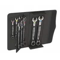 WERA Combination Wrench Set: Alloy Steel, Nickel Chrome, 11 Tools, 8 mm to 19 mm Range of Head Sizes (MPN 05020091001)