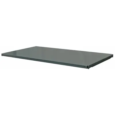 DURHAM MFG HDS-1848-95 Solid Steel Shelf, 48 in W x 18 in D, 14 ga, Gray - Solid Steel Shelves for Standard Metal Shelving