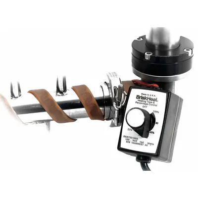 BRISKHEAT Heating Tape: 232°C Op Temp - Max, 6 ft Overall Lg, 1 in Overall Wd, 1/8 in Thick - Silicone Heating Tapes