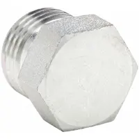 Hydraulic Hose Plug: Steel, 3/8 in Fitting Size, 9,200 psi Max. Working Pressure @ 70 F, ORFS (MPN 6PNMLOS)