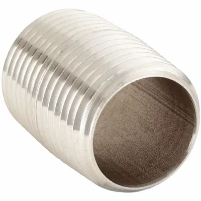 CALBRITE Nipple: 1/2 in Trade Size, 304 Stainless Steel, 1 1/8 in Overall Lg - Nipples