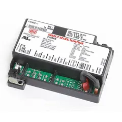 Pilot assembly for gas-fired heating equipment, used to control ignition sequences and provide flame sensing. Suitable for replacement in HVACR systems such as furnaces, boilers, and water heaters.
