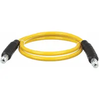 Hydraulic Hose Assembly: 1/4 in ID, NPTF x NPTF, 10 ft Lg, Yellow, 3/8 in x 3/8 in Fitting Size (MPN H7210)