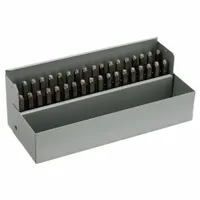 C.H. HANSON Hand Stamp Kit: 0 thru 9 (6 doubles as 9)/Ampersand (&)/A thru Z, 1/8 in Character Ht (MPN 20624)