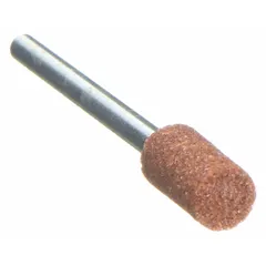 General-purpose mounted point for deburring, blending, and finishing on carbon steel. Features aluminum oxide abrasive in 60 grit with a W170 shape. Suitable for precision work on dies, molds, and intricate metal parts in tool rooms and maintenance shops.