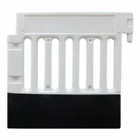 APPROVED VENDOR Pedestrian Barricade: Manual Carry, 38 in Ht, 3 9/16 ft Lg, 15 1/4 in Wd, White (MPN CSP-SW38-W-ADA35B)