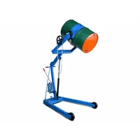 MORSE Drum Dumper: Built-In Wheels/Casters, 800 lb Wt Capacity, Metal, 72 in Vertical Lift, Manual (MPN 400A-72)