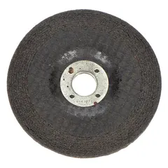 General-purpose combination wheel for cutting and grinding in a single operation. Suitable for metal fabrication, pipe fitting, and weld preparation. Features 24-grit aluminum oxide for aggressive stock removal. Measures 5" diameter, 1/8" thickness, with 7/8" arbor hole.