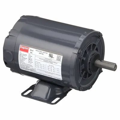 Dayton General Purpose Motor: Rigid Base Mount, Open Drip Proof, 1 hp, 230/460V AC - Rigid Base 3-Phase General Purpose AC Motors