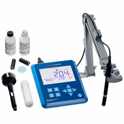 THERMO SCIENTIFIC Dissolved Oxygen Meter: Dissolved Oxygen/Temp, 300% DO Concentration - Max - Benchtop Dissolved Oxygen Meters