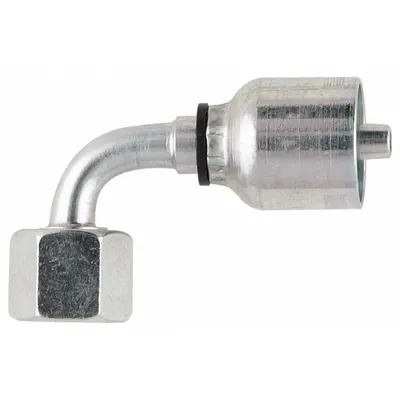 PARKER 1CF43-12-6 90° Elbow Crimp Hydraulic Hose Fitting - Parker Crimp Hydraulic Hose Fittings with Metric Connection