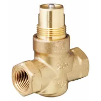 Hydronic Globe Valve: 2-Way, 1 CV Flow, 1/2 in Female NPT, Brass Body, Stainless Steel Stem, NO (MPN 599-02034)
