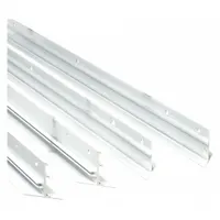 Adapter frame for mounting a 2 ft x 4 ft grid troffer into a drywall ceiling. Unfinished finish. Dimensions: 24 3/4 in width, 1/8 in height. Includes adapter frame. For use with any 2 ft x 4 ft grid troffer